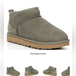 UGG WOMEN CLASSIC ULTRA MINI BOOTS - MOSS GREEN / AMPHORA